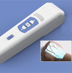 Le Vein Finder VF30 de CMS est présenté de manière proéminente pour mettre en évidence ses fonctions clés et son design général.