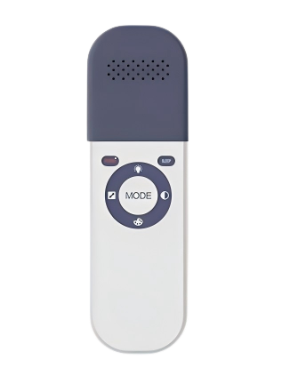 Vue de face du Vein Finder QV-500 montrant ses principaux composants.