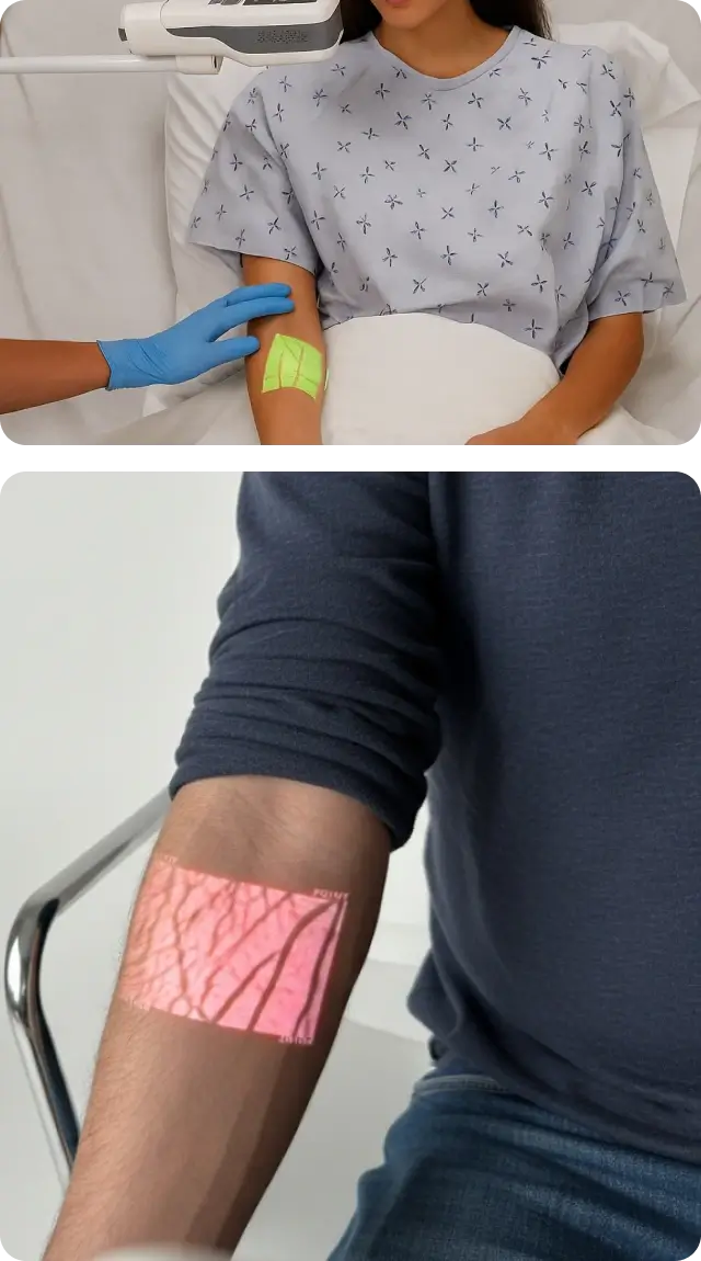 Hellovein Lite 2.0 Grünes vs. rotes Licht Arm Imaging