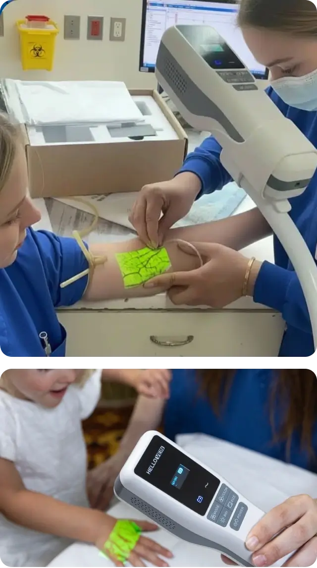 Hellovein Lite 2.0 Venenpunktur und Handbeleuchtung