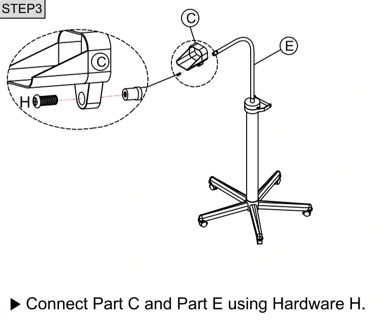 Step 3: Attach the top component