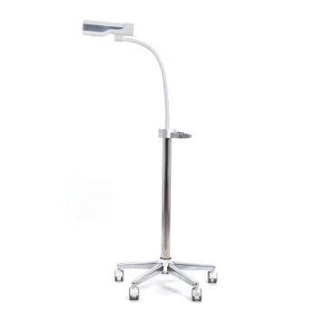 A phlebometer device with a trolley